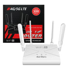 CPE907-E Eurasian Edition 150Mbps Download Speed 4 Antennas SIM Card Router 4G LTE WiFi Router, US Plug, EU Plug