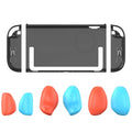Split-style Console Protective Case with Three Sets of Interchangeable Grips (Large, Medium, Small), For Nintendo Switch 2