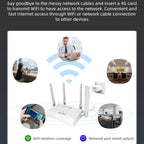 CPF907-L  American Version 4 Antennas Single WAN Port WiFi6 Home Use Router 4G LTE WiFi Router, US Plug, EU Plug