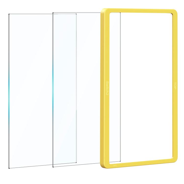 Gaming Console 2-Piece Tempered Glass Screen Protector + Alignment Frame Set, For Nintendo Switch 2