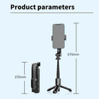 K25MINI Smartphone Live Streaming Photography Tripod Portable Bluetooth Selfie Stick