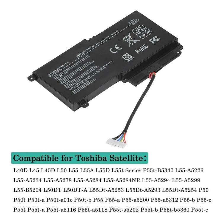 Laptop Battery for Satellite L55-A5284 P55t-A5116 P55t-a P50-b P50, PA5107U-1BRS