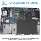 SN03XL ST03XL Battery for HP EliteBook 820 G3 G4 725 G3 G4 HSTNN-DB6V, SN03XL 11.4V 44Wh