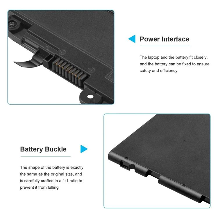 SN03XL ST03XL Battery for HP EliteBook 820 G3 G4 725 G3 G4 HSTNN-DB6V, SN03XL 11.4V 44Wh