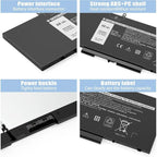 Laptop Battery for Dell Latitude 5401 5410 5411 5501 5510 5511 Precision 3541 3551, 3HWPP 15.2V 68Wh