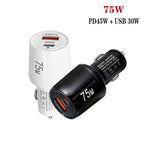 TE-P63 PD45W USB-C+USB 3.0 Multi Compatibility Protocol Car Charger, TE-P63