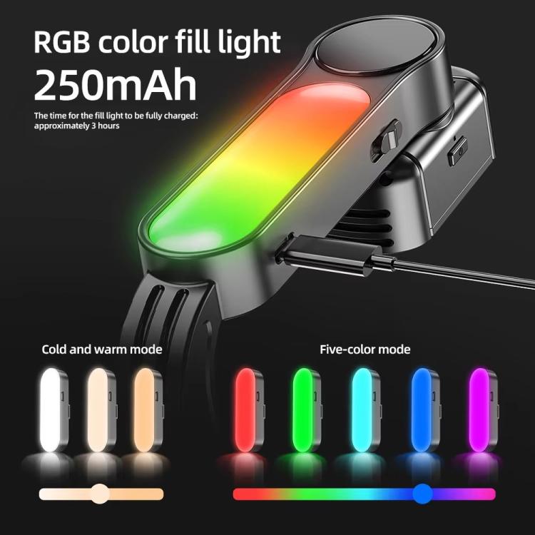 Q33 Remote Control Photography Mini Tripod Selfie Stick Stabilizer Anti-Shake with Fill Light, Q33