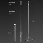 P27-D  RGB Beauty Light 1.9m Extendable Travel Portable Auto Pop-Up Selfie Stick Tripod, P27-D