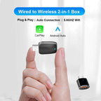 M34 CarPlay / Android Auto Vehicles 2 in 1 AI Box Wireless Car Adapter, M34