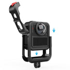 Aluminum Alloy Camera Cage Protection Frame with Dual Cold Shoes, For GoPro MAX2 Aluminum Alloy Cage