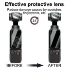 Easy Install HD AR Hardness Tempered Glass Lens Film Screen Protector, For DJI Pocket 3 Lens Film Screen Protector