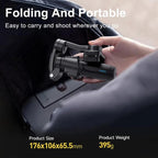 M06 Portable Folding Handheld Gimbal Stabilizer AI Face Tracking Selfie Stick with Magnetic Fill Light, M06