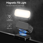M06 Portable Folding Handheld Gimbal Stabilizer AI Face Tracking Selfie Stick with Magnetic Fill Light, M06