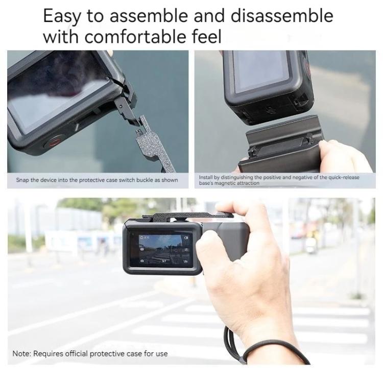 Magnetic Quick-Release Base Mount Grip, For DJI Osmo Action 5 Pro / 4 / 3
