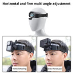 For DJI Action 5 Pro / 4 / 3 Hands-Free Driving Recorder & Sports Camera Mount Head Strap, Headband Mount, Headband Extended Mount