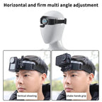 For DJI Action 5 Pro / 4 / 3 Hands-Free Driving Recorder & Sports Camera Mount Head Strap, Headband Mount, Headband Extended Mount