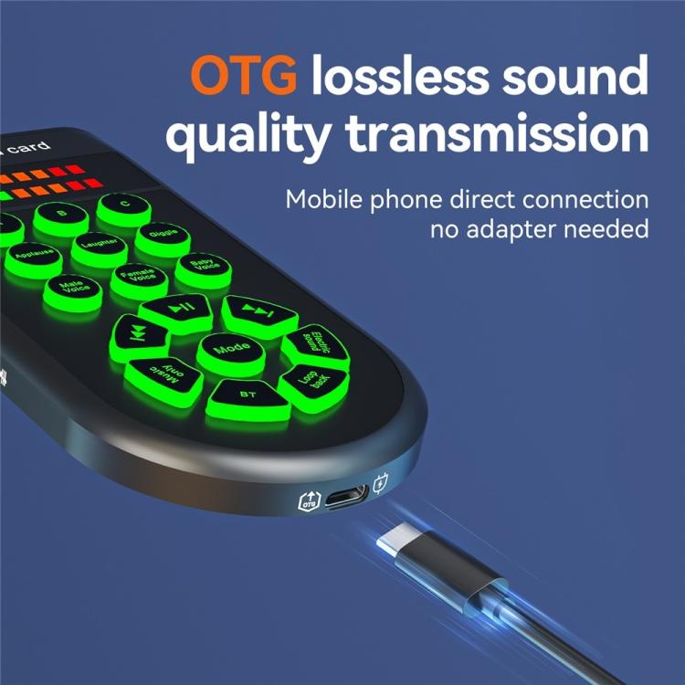 Z8 Live Streaming Gaming Handheld Voice Changer for Phone Computer Karaoke Recording, Z8