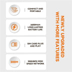 M34-E Eurasian Edition Portable 4G WiFi Mobile Hotspot Type-C 150Mbps LTE Wireless Router, M34-E
