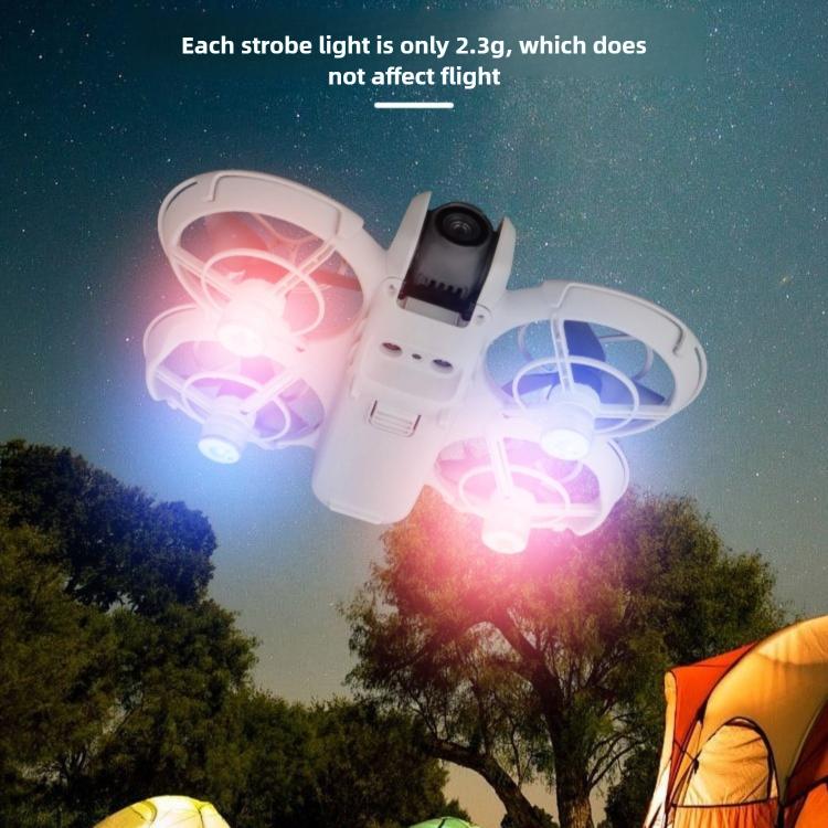 For DJI Neo 2 DJ-64 Mini Night Flight Cool Colored LED Flashlight, 2pcs, 4pcs