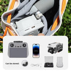 DJ-65 Large-capacity Waterproof Leather Crossbody Drawstring Storage Bag, For DJI Neo 2 / Neo