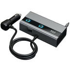 GE06 PD 65W Fast Charging Retractable Cable Voltage Display 120W Car Cigarette Lighter Splitter Adapter, GE06