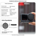 Dustproof Drop-proof Soft Silicone Lens Cap Cover, For DJI Osmo Action 6