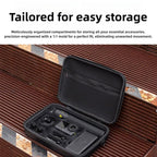Multifunctional Action Camera Portable Storage Bag, For DJI Osmo Action 6  Black