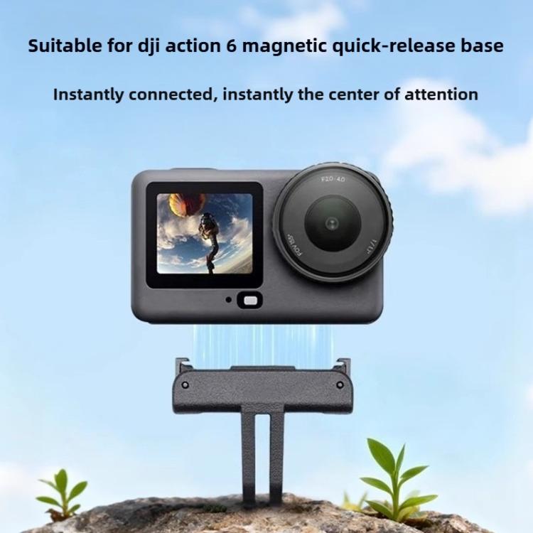 Action Cameras Magnetic Quick-Release Mount, For DJI Osmo Action 6