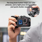 Street Photography Handle Metal Cage Shutter Button, For DJI Action 5 Pro / 4 / 3