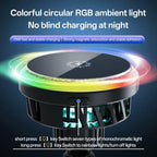 S10 Fast Charging Phone Holder 15W Magnetic Wireless Car Charger, S10