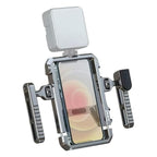 JMARY MS-98 Wireless Remote Control Aluminum Alloy Smartphone Video Stabilizer Frame Cage Kit, MS-98