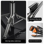 P24-D Live Streaming Anti Shake Extendable Selfie Stick Portable Phone Tripod Stand with Fill Light, P24-D