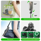 P24MF For Smartphones Magnetic Selfie Stick Phone Holder Portable Magnetic Tripod, P24MF