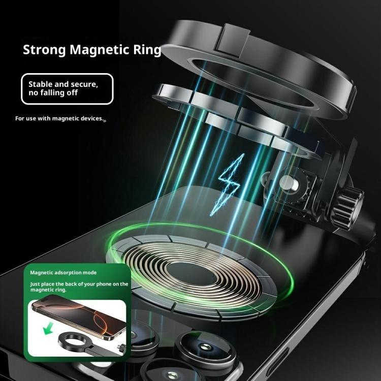 P24MF For Smartphones Magnetic Selfie Stick Phone Holder Portable Magnetic Tripod, P24MF