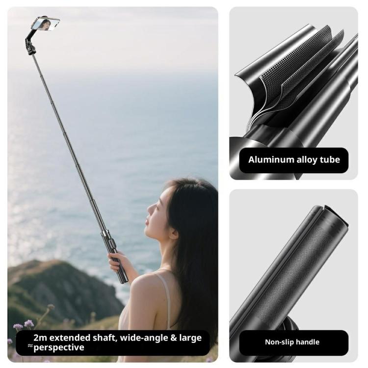 P62 For Smartphone Live Streaming Electric Suction Cup Extendable Monopod Bluetooth Tripod, P62