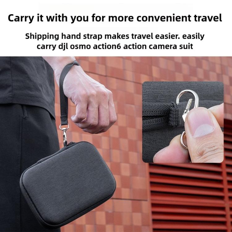 Action Cameras Portable Kit Storage Bag With Handle Hanging Strap, For DJI Osmo Action 6
