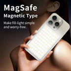 V22A For Phone Camera Live Streaming 4W Power Portable Pocket 80 LED Light MagSafe Magnetic Fill Light