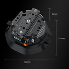 SX-PJ01 Smart Digital Display HD Camera Shooting Stand 4.5 inch Action Camera Electric Suction Cup