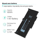 7600mAh Laptop Battery For Dell Latitude 5300 5310 7300 7400, MXV9V