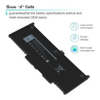 7600mAh Laptop Battery For Dell Latitude 5300 5310 7300 7400, MXV9V