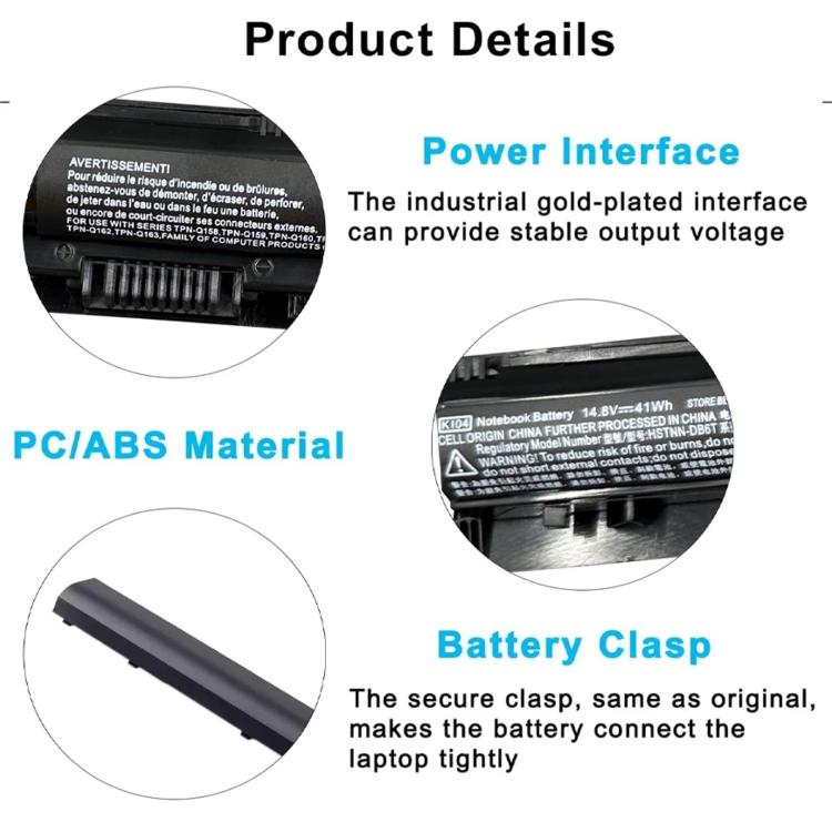 2200mAh Laptop Battery Replacement For HP Omen 1/2/3/4/5 PRO, KI04XL