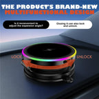 K8 RGB Light 15W Wireless Car Charger 3-Fold Rotatable Magnetic Phone Holder, K8