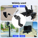 Centre Mounted Vertical Horizontal 360 Rotation Mount Adapter with Long Screw, For GoPro Action Camera