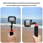Centre Mounted Vertical Horizontal 360 Rotation Mount Adapter with Long Screw, For GoPro Action Camera