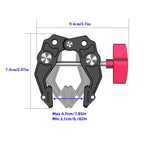 Multi-functional Aluminium Alloy Heavy-Duty Clamp Camera Extension Mount, Heavy-Duty Clamp