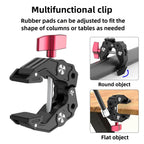 Multi-functional Aluminium Alloy Heavy-Duty Clamp Camera Extension Mount, Heavy-Duty Clamp