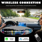 CP022 CarPlay / Android Auto Converter Wired to Wireless Car Dongle Plug Play USB Adapter, CP022