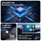 CP022 CarPlay / Android Auto Converter Wired to Wireless Car Dongle Plug Play USB Adapter, CP022