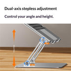 0031 For Laptop / Tablet Cooling Metal Support Adjustable Height Angle Desktop Stand, Basic Edition