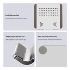 0032 For Laptop / Tablet Rotating Stand Adjustable Height Angle Metal Desk Cooling Rack, Rotating Edition